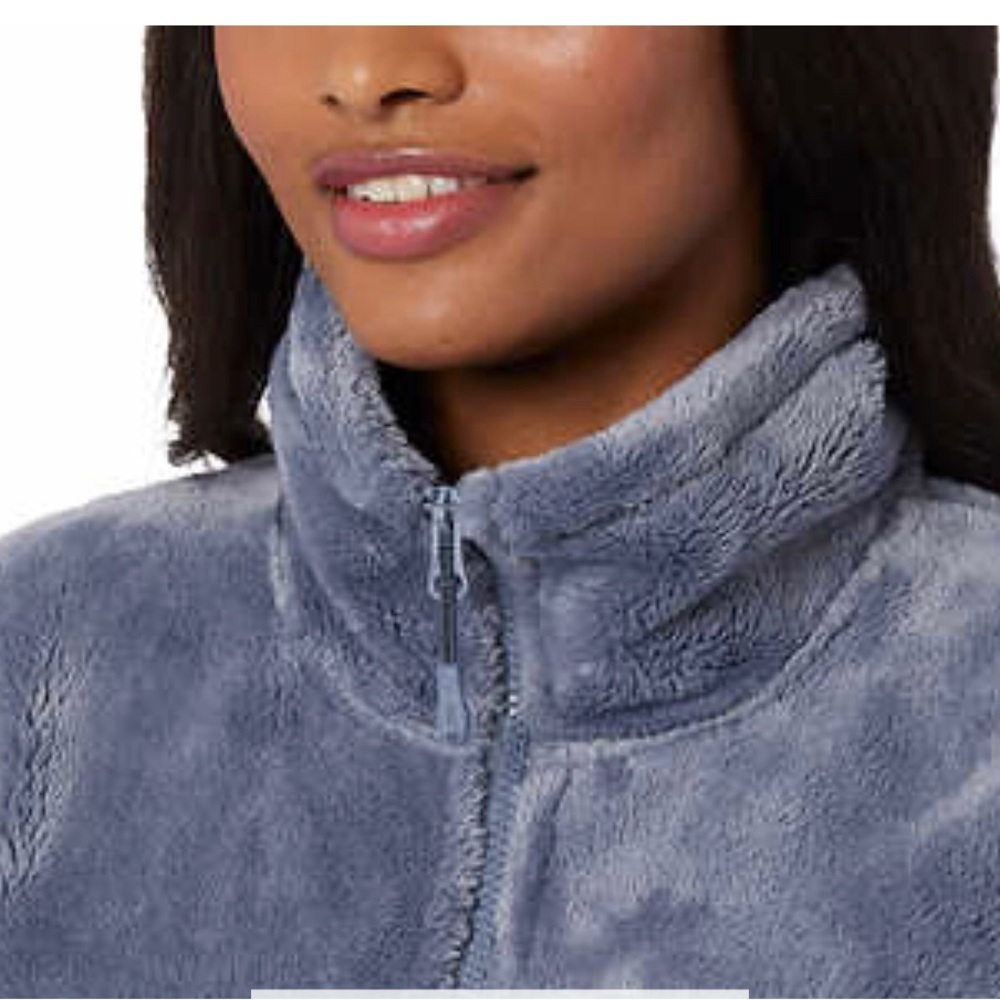 Blue color 32 Degrees Women's Plush Zipper Jacket NWT Neutral Comfy Coz…